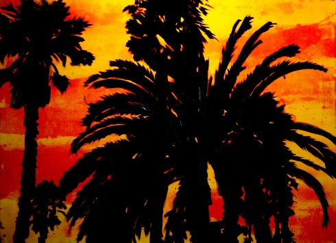 Venice Palms in Acrylic